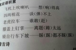 关于汉字谐音的笑话,汉字谐音笑话集锦